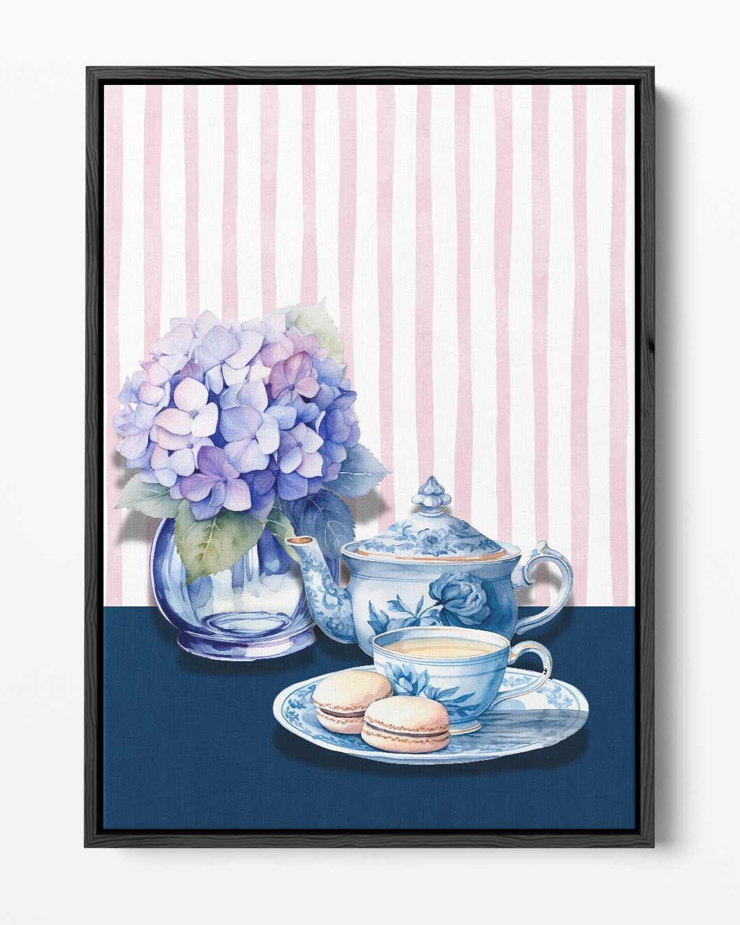Romantisch Thee Moment Kunstwerk-canvas-dibond-plexiglas-wanddecoratie-WallArtistic
