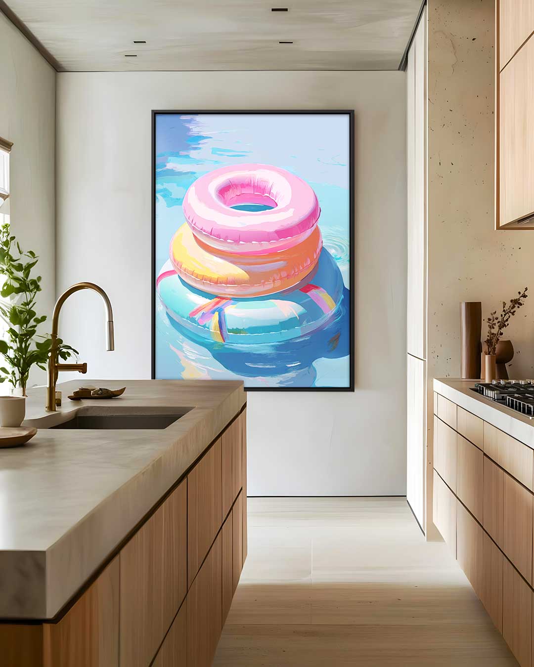 Drijvende Kleuren Kunstwerk-canvas-dibond-plexiglas-wanddecoratie-WallArtistic