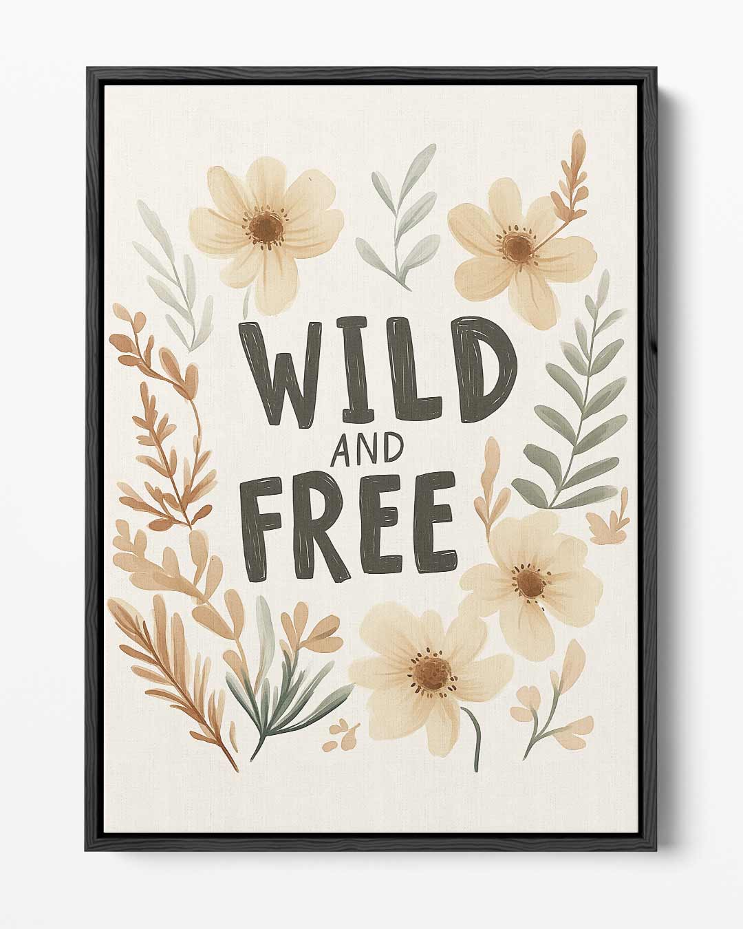 Wild and Free Bloemenprint Kunstwerk-canvas-dibond-plexiglas-wanddecoratie-WallArtistic