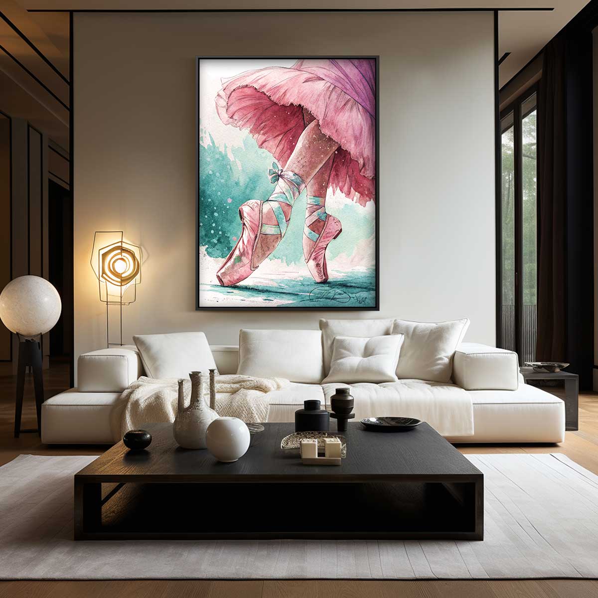 Elegantie in beweging Kunstwerk-canvas-dibond-plexiglas-wanddecoratie-WallArtistic