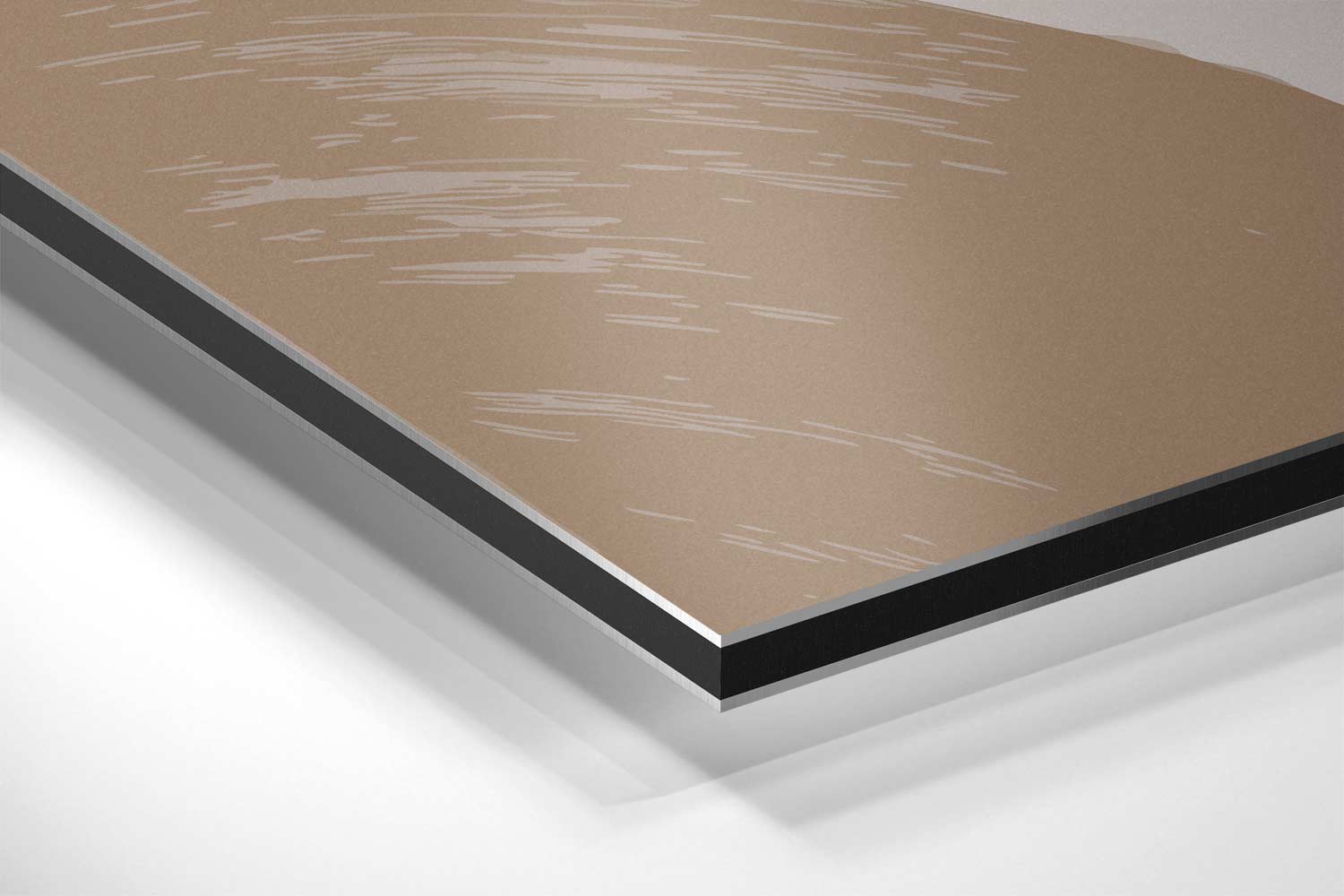 Moderne Aardetinten Schilderij Kunstwerk-canvas-dibond-plexiglas-wanddecoratie-WallArtistic