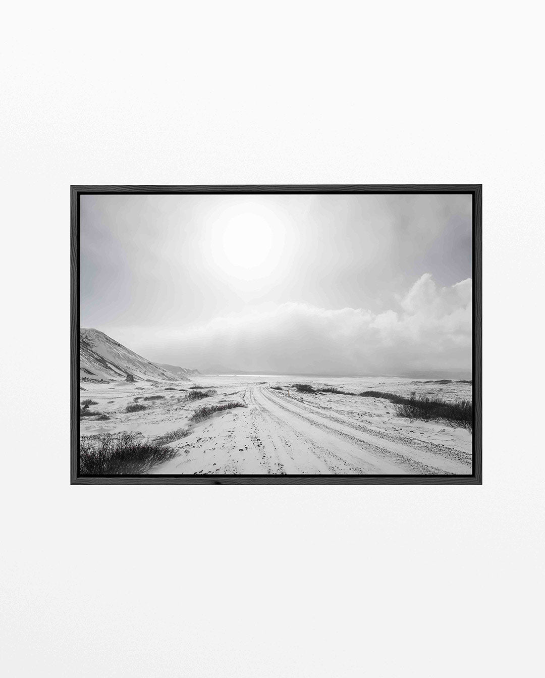 Winterse berglandschap Kunstwerk