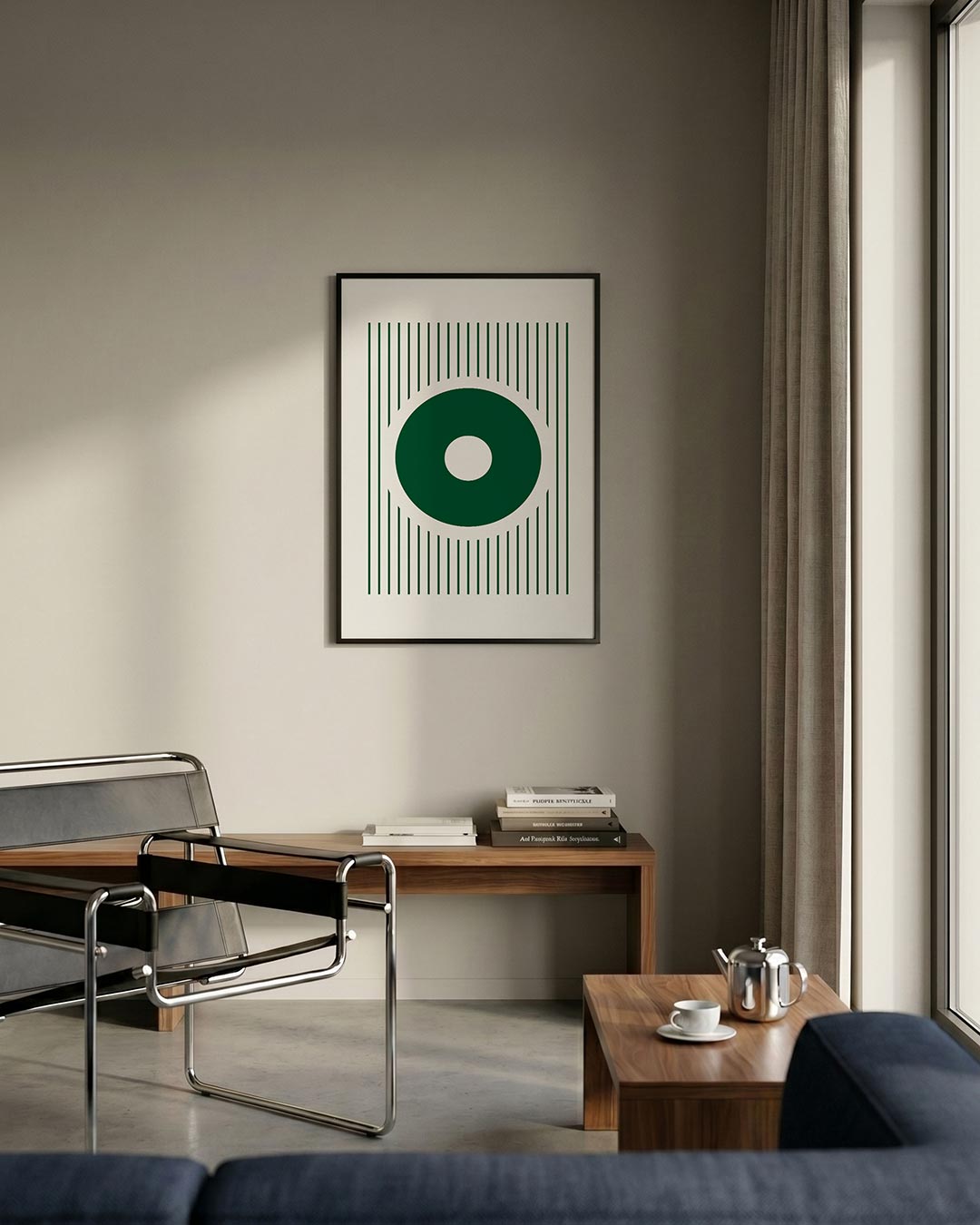 Cirkel en lijnen Poster