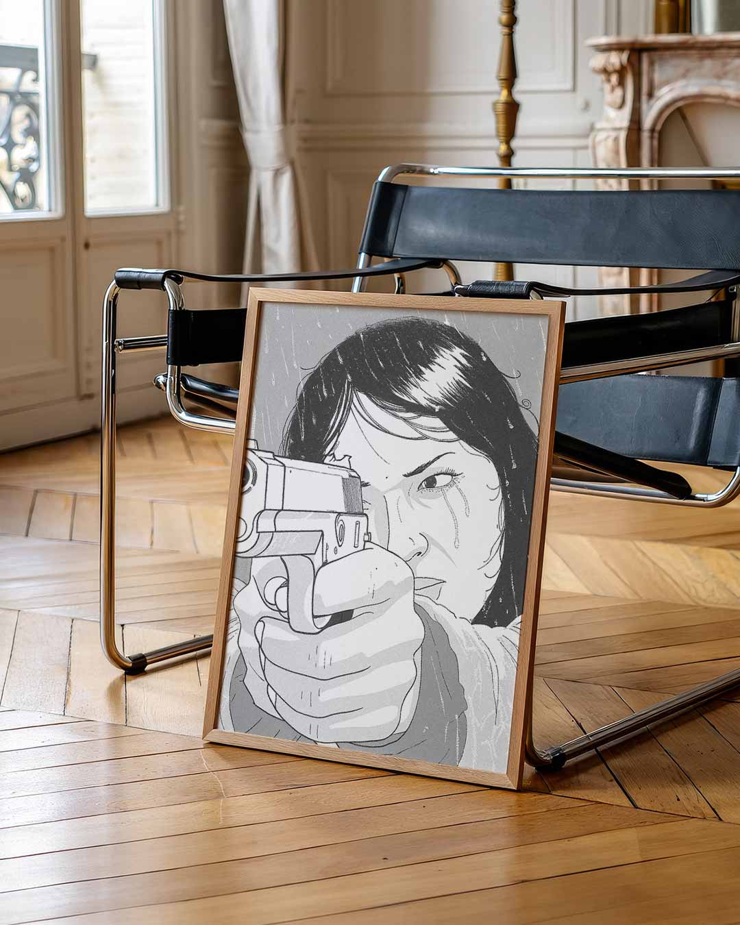 Stoere Vrouw in Actie Poster