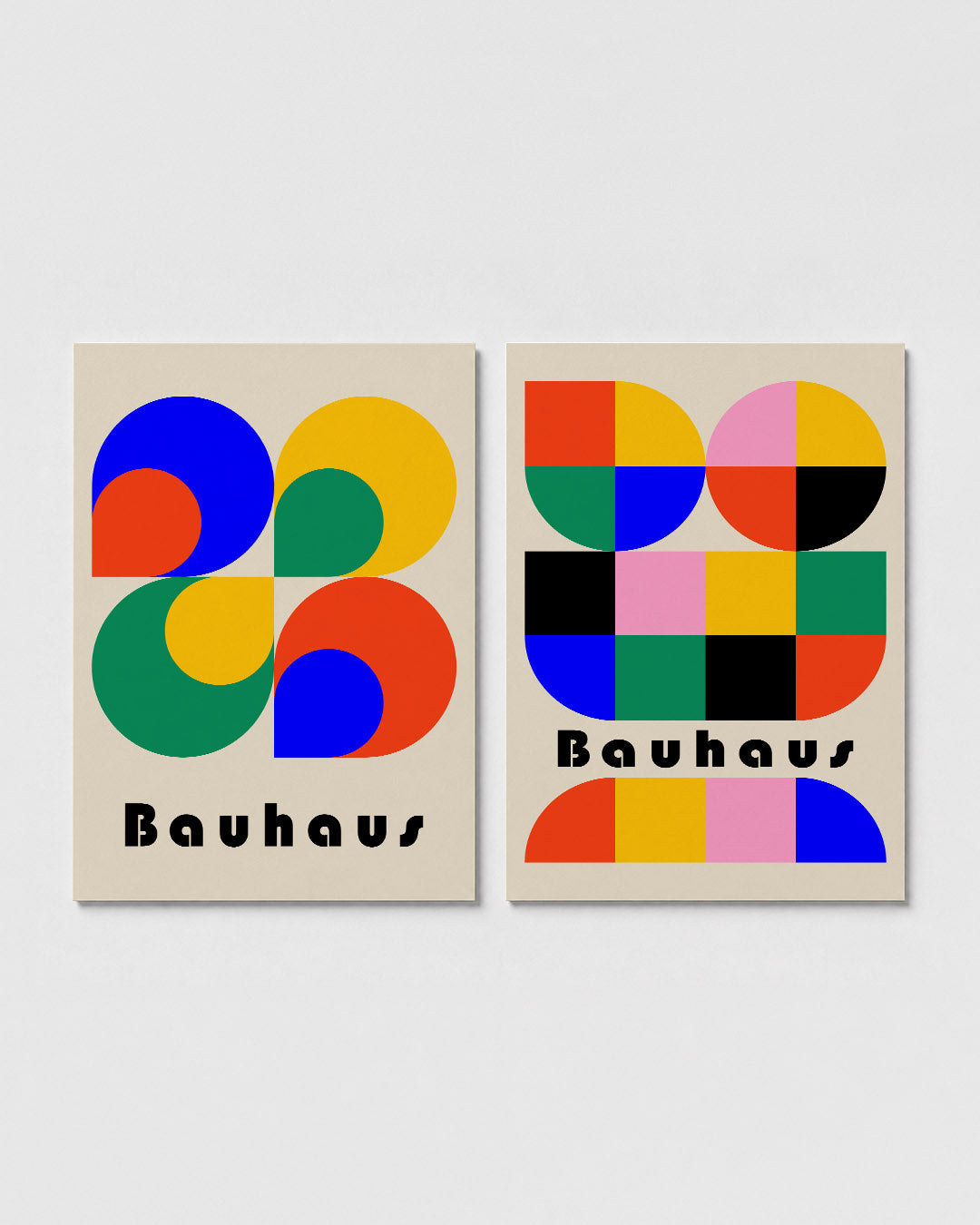 Kleurrijke vormen Posterset
