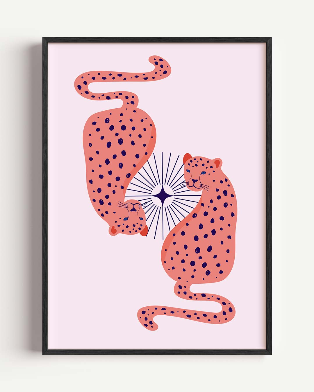 Stijlvolle Luipaard Dubbelganger Poster