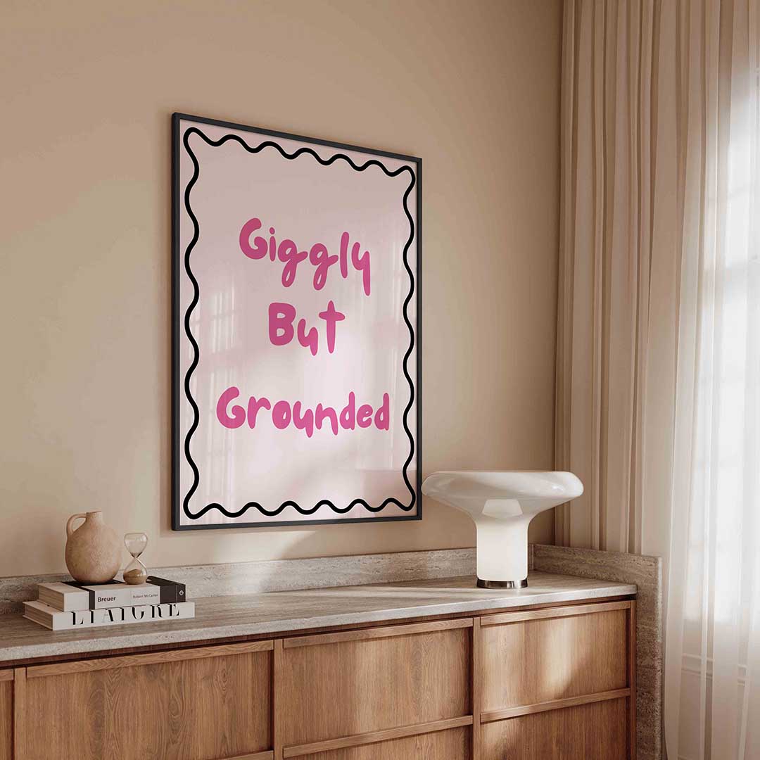 Giggly but grounded Poster