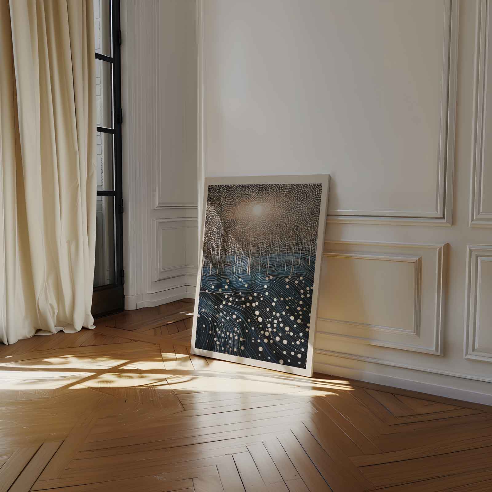 Betoverend Boslandschap in Droomstijl Kunstwerk-canvas-dibond-plexiglas-wanddecoratie-WallArtistic