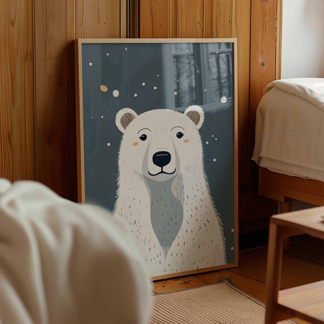 Schattige IJsbeer Illustratie Poster