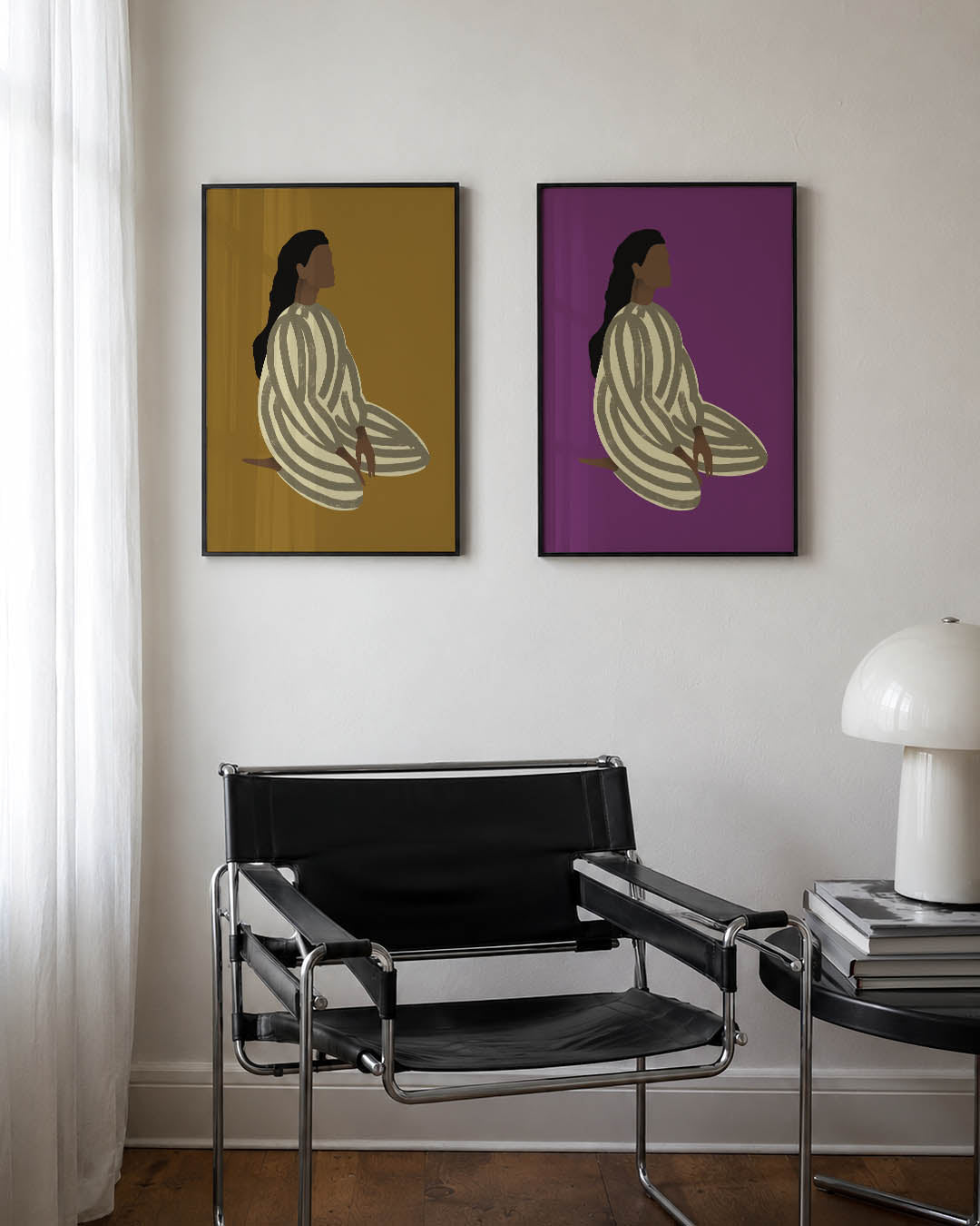 Gestreepte harmonie Posterset