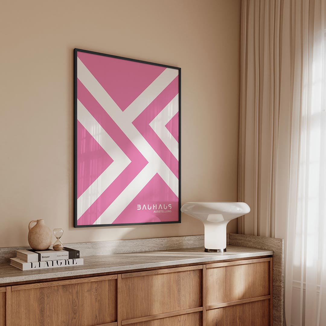 Lijnen en kleurvlakken Poster