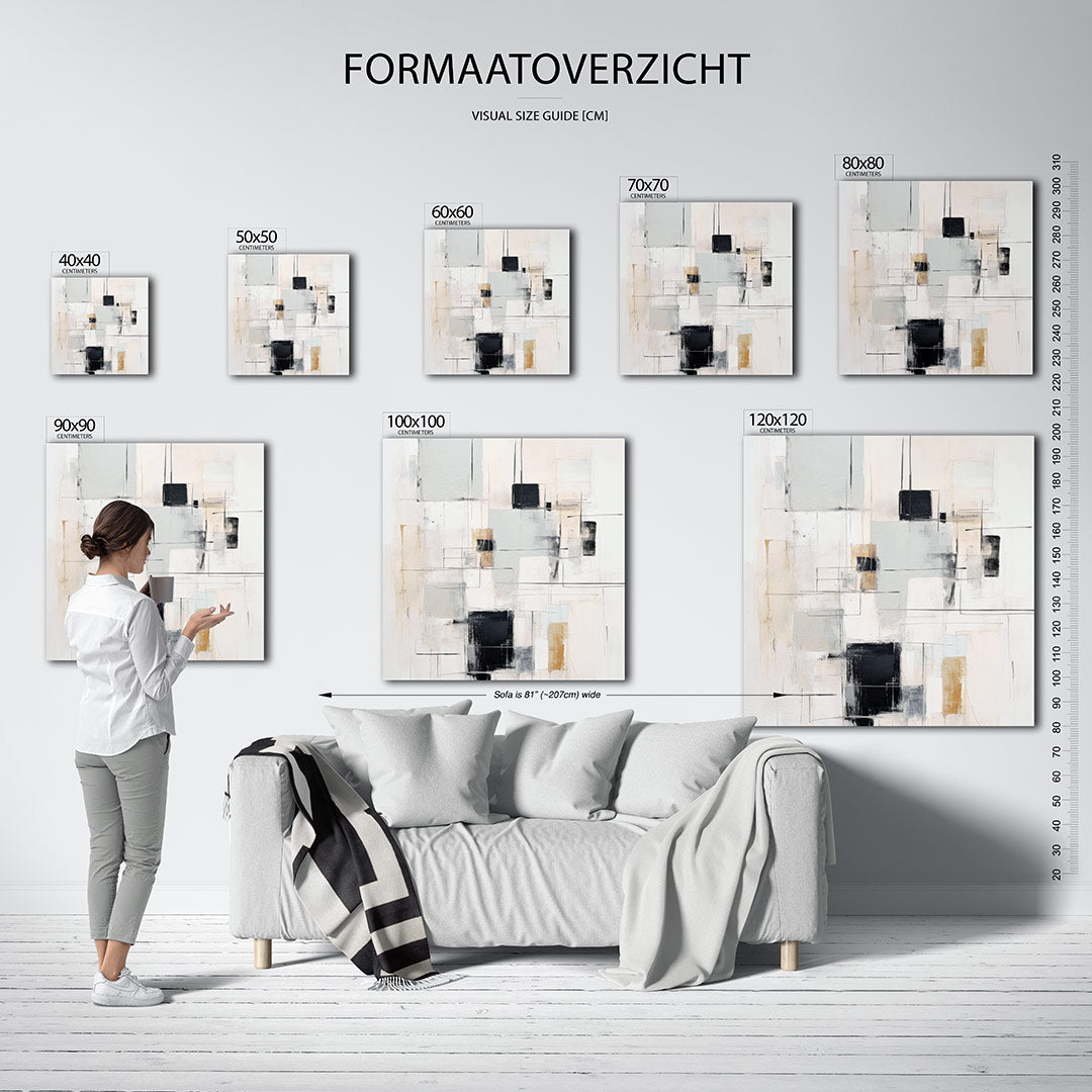 Geometrische lijnen Kunstwerk