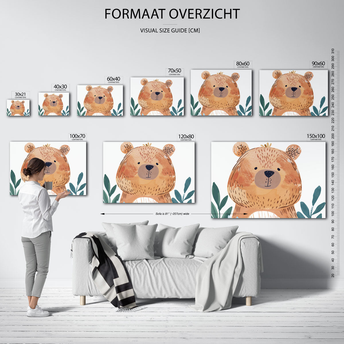 Bruine beer Poster