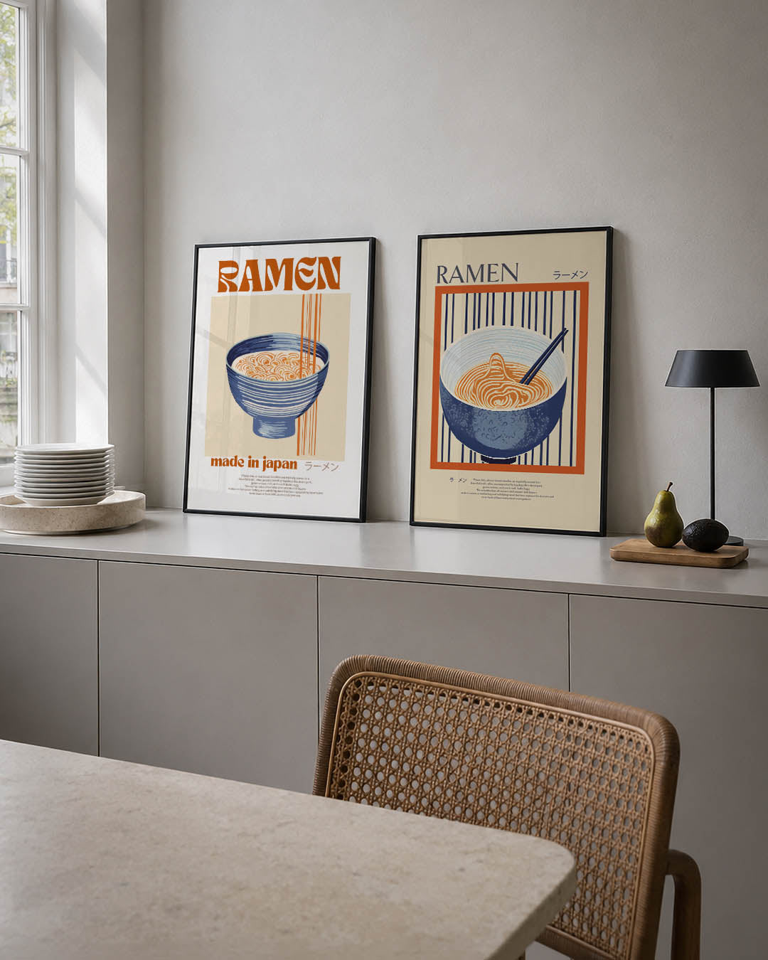 Kleurrijke kompositie Posterset