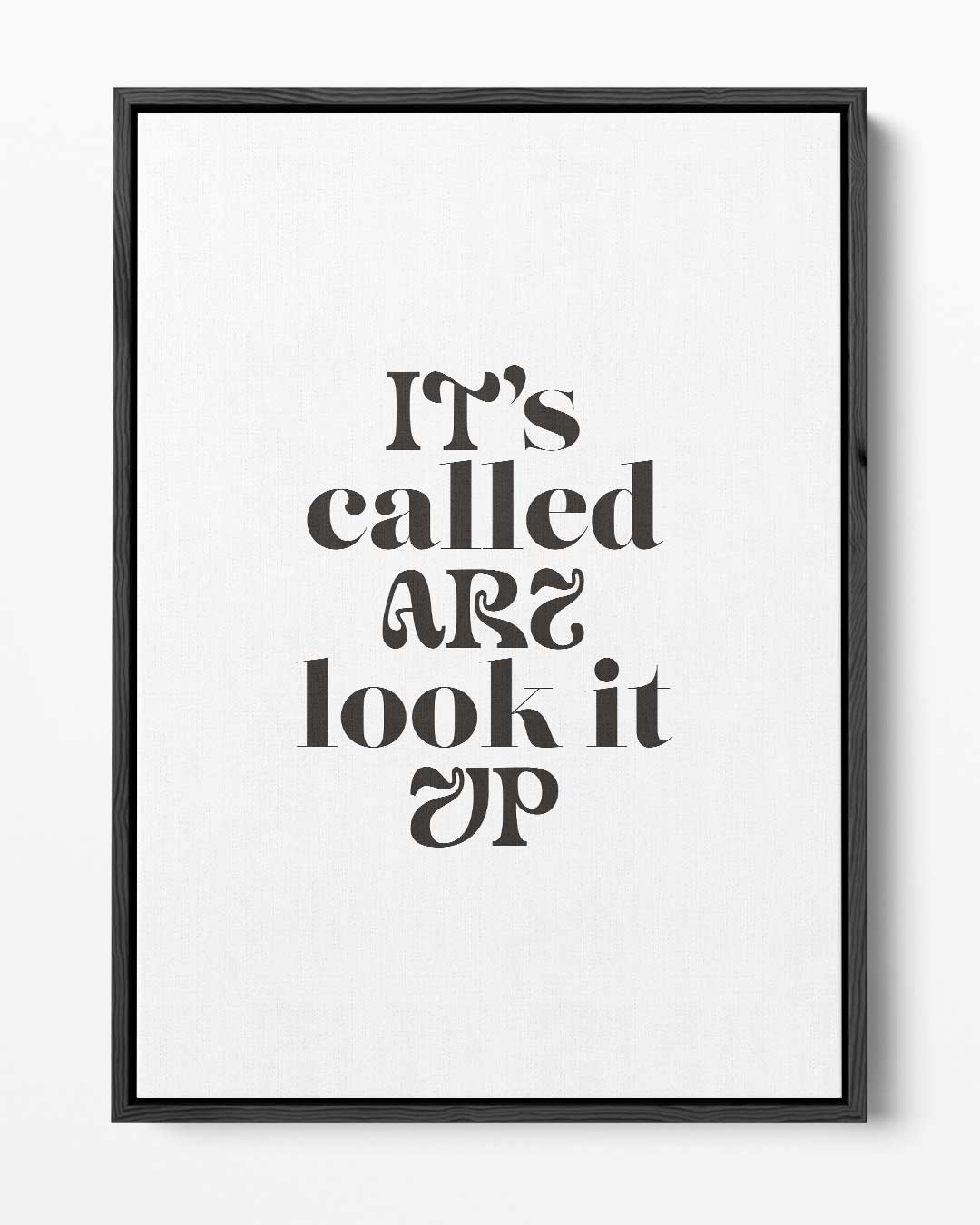 Kunstzinnige Typografie Poster