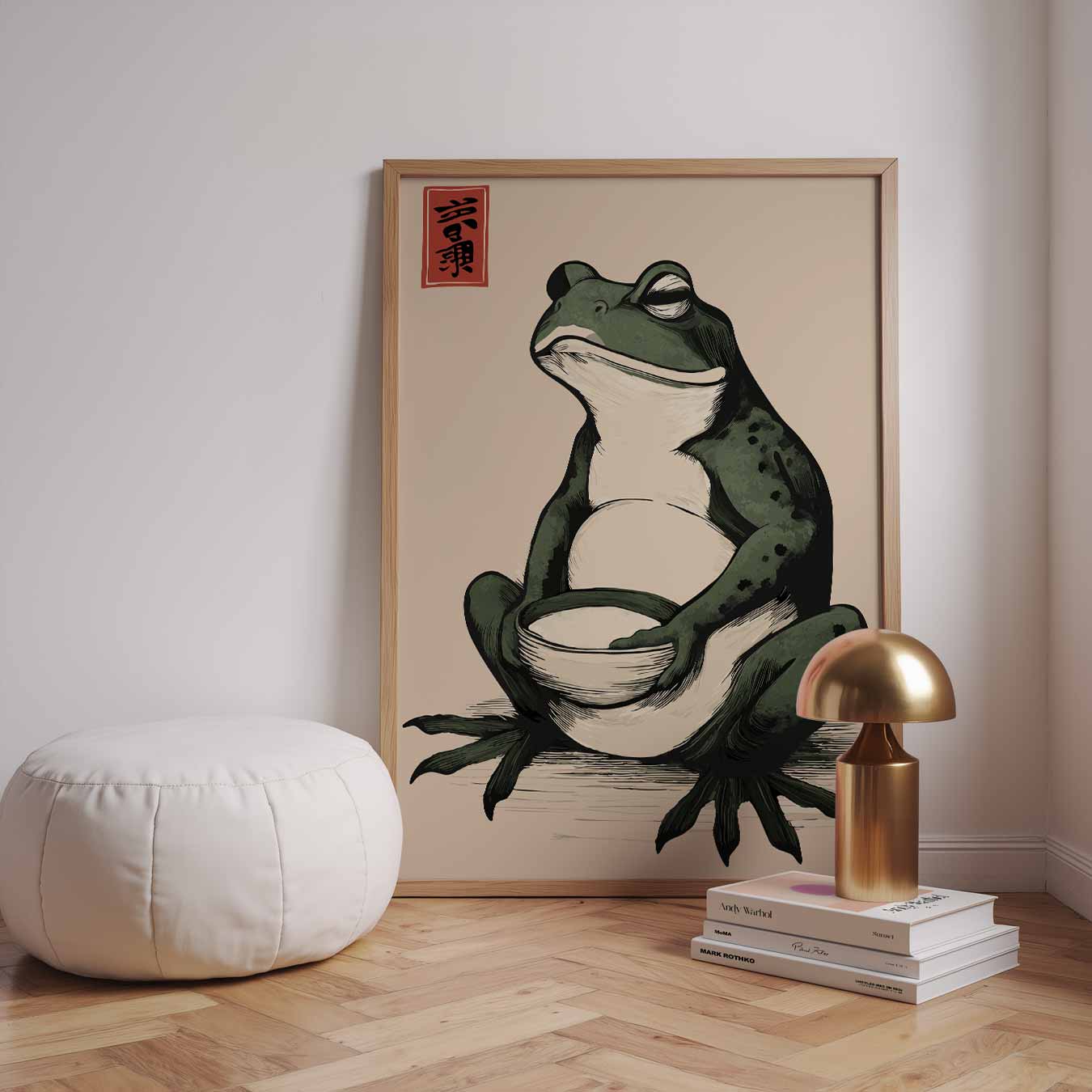 Rustgevende Kikker Poster