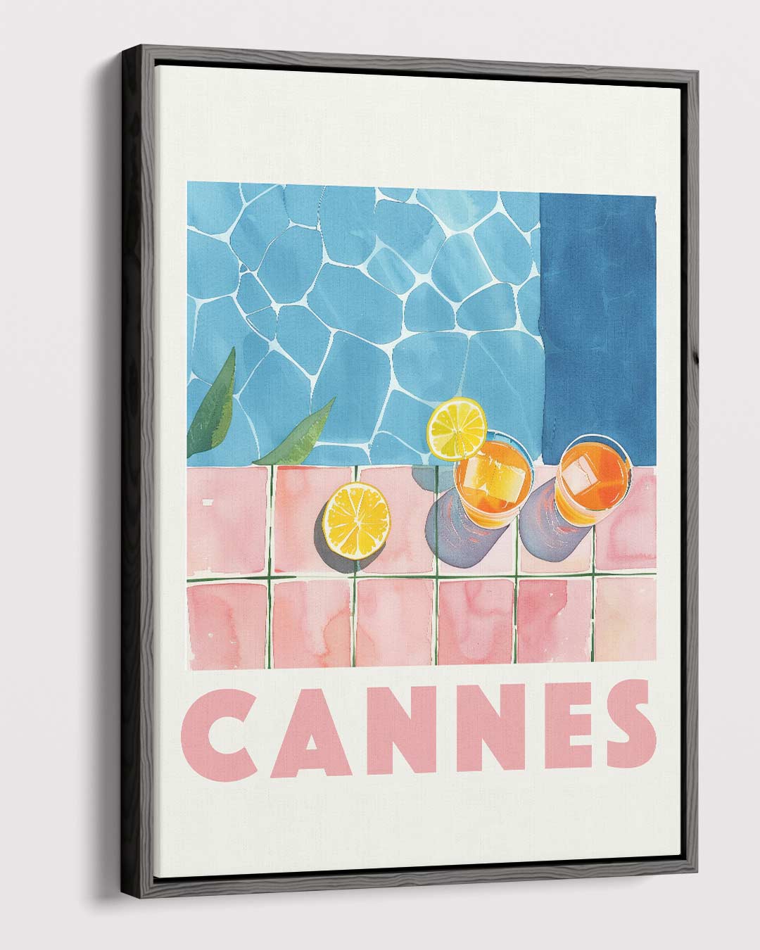 Zonnige Dagen in Cannes Kunstwerk-canvas-dibond-plexiglas-wanddecoratie-WallArtistic