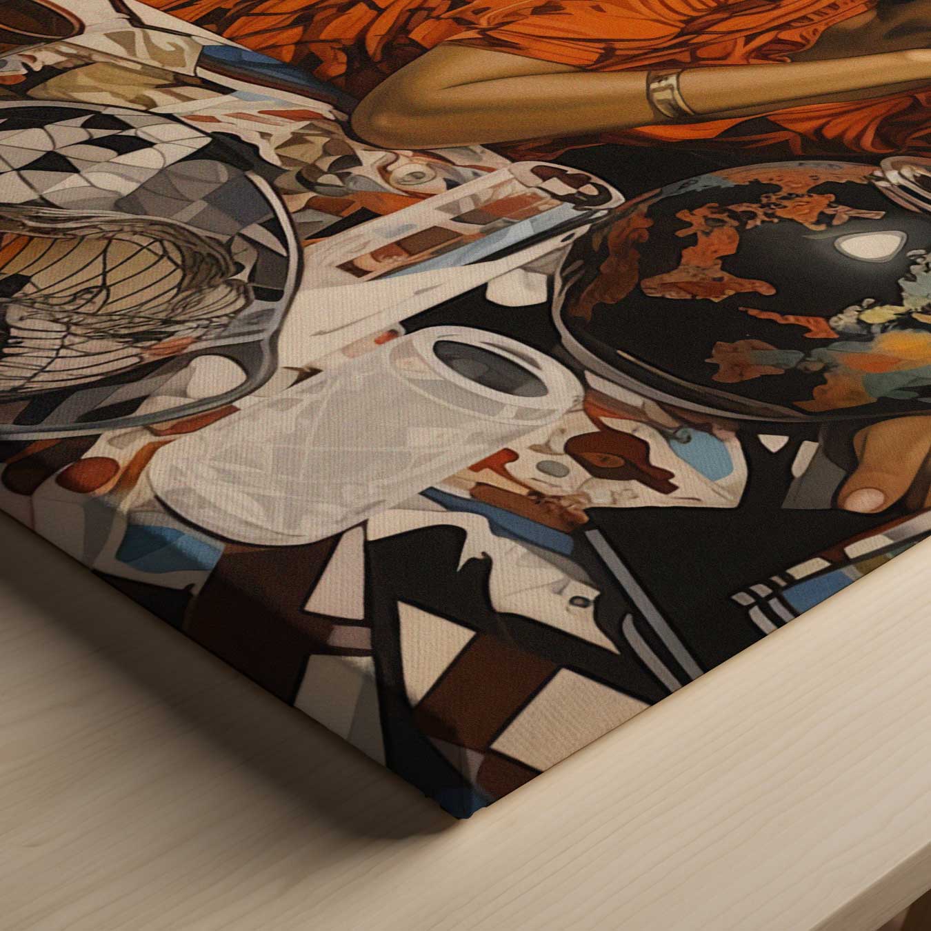 Wereldse Reflectie Kunstwerk-canvas-dibond-plexiglas-wanddecoratie-WallArtistic