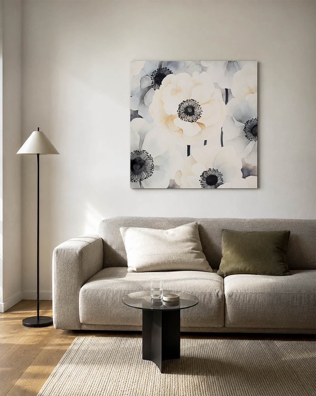 Bloemrijke compositie Kunstwerk