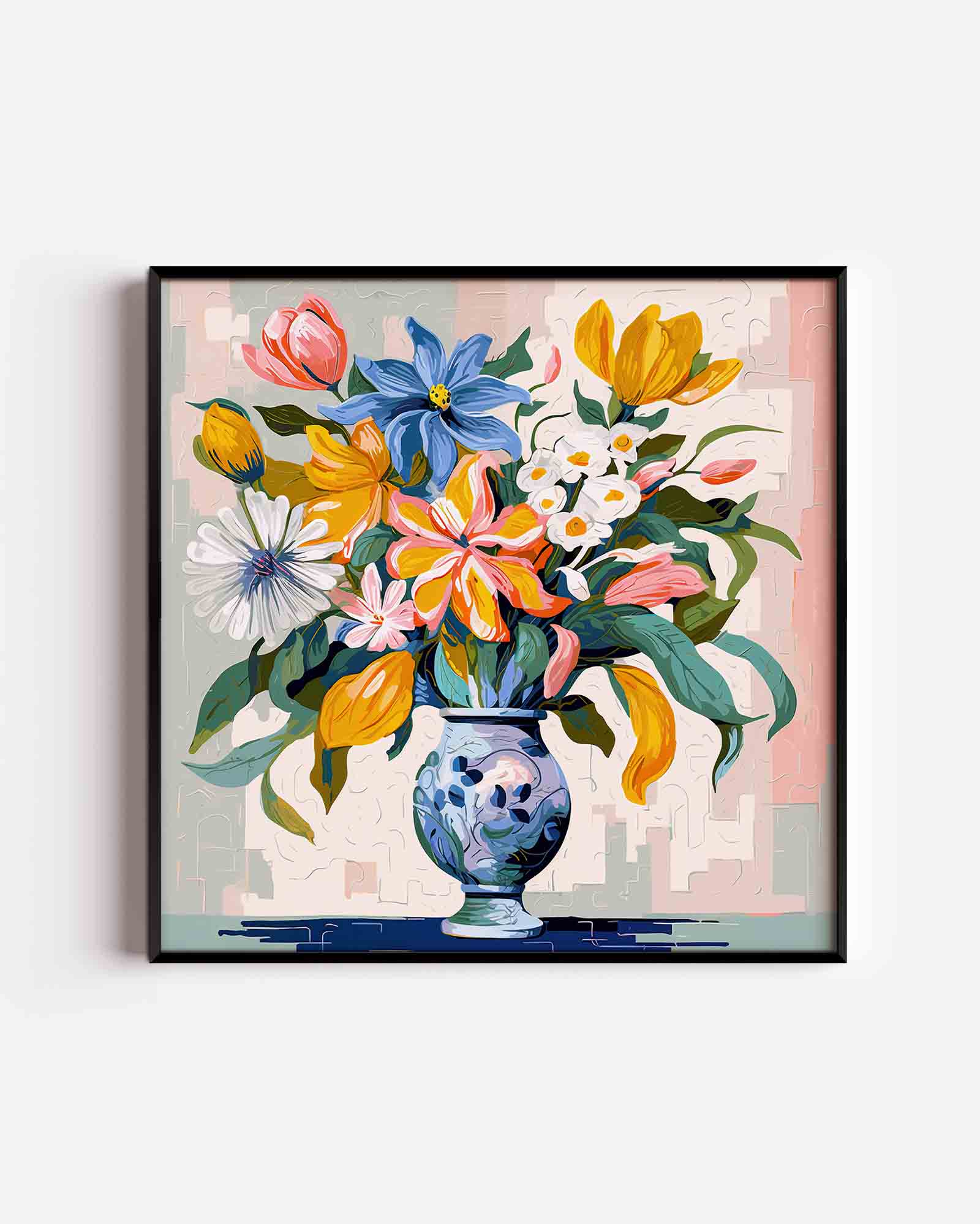 Bloemen in vaas Poster