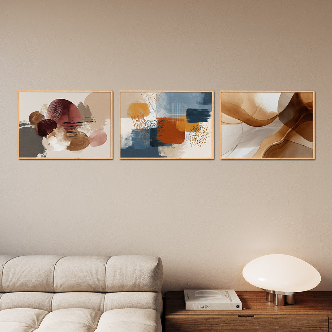Vorm en kleurenspel Posterset