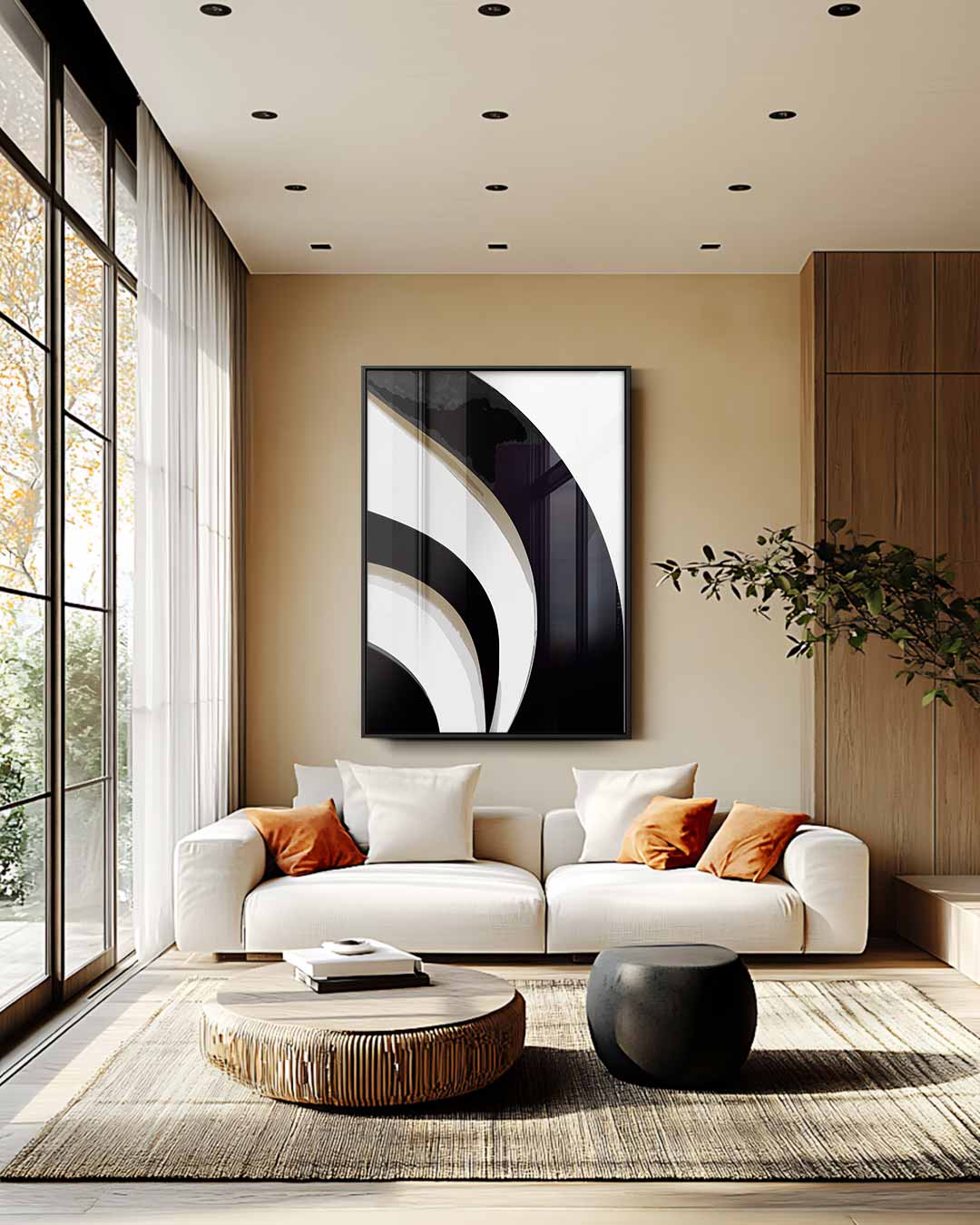 Abstracte Vluchtigheid Kunstwerk-canvas-dibond-plexiglas-wanddecoratie-WallArtistic