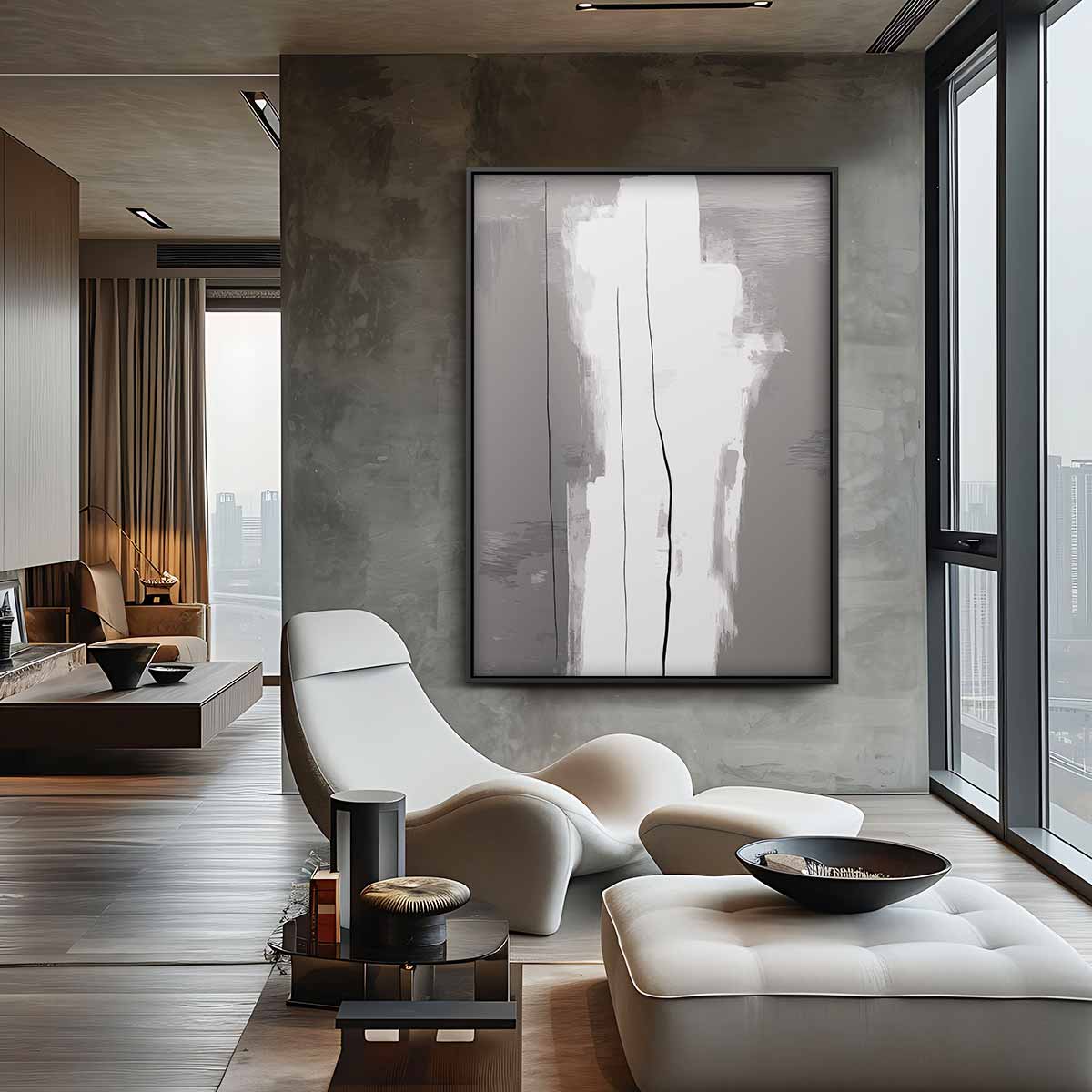 Whispering Grays Kunstwerk-canvas-dibond-plexiglas-wanddecoratie-WallArtistic