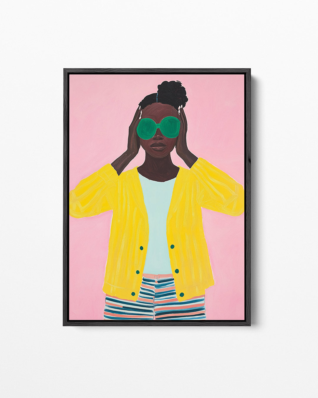 Kleurrijke portret illustratie Kunstwerk