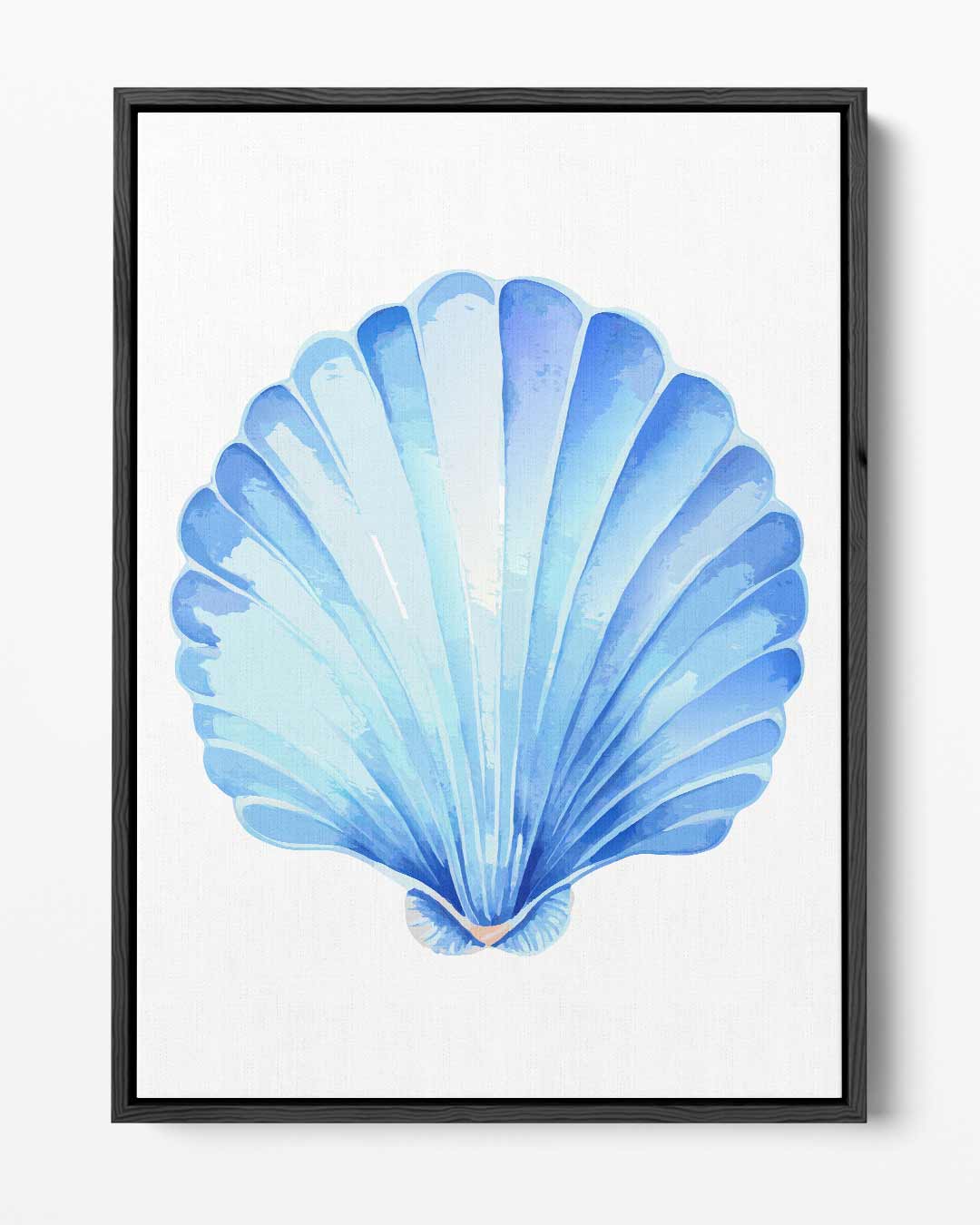 Blauwe Schelpenpracht Kunstwerk-canvas-dibond-plexiglas-wanddecoratie-WallArtistic