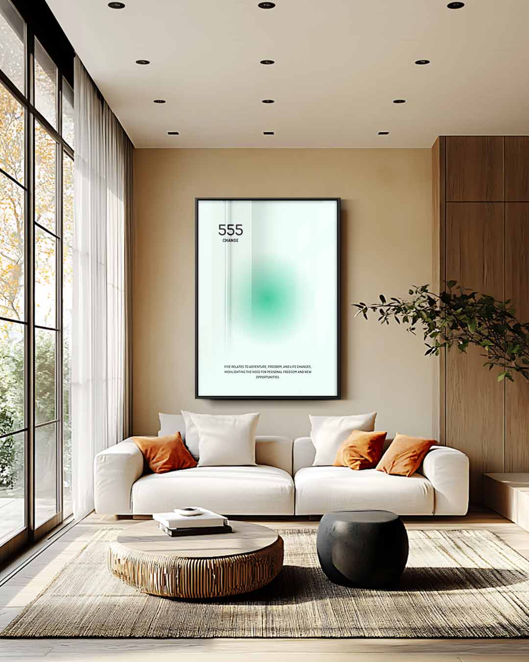 Engel Nummer 555 Print Kunstwerk-canvas-dibond-plexiglas-wanddecoratie-WallArtistic