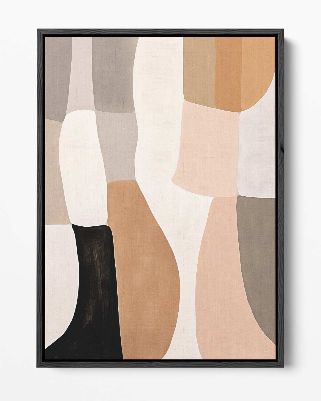 Aardse Abstractie Kunstwerk-canvas-dibond-plexiglas-wanddecoratie-WallArtistic