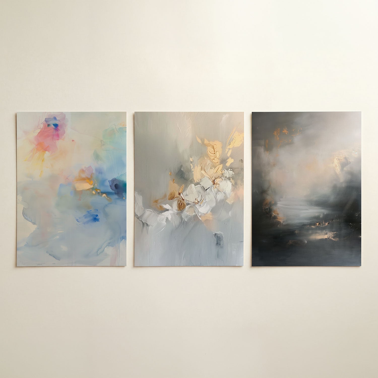 Kleurige vervaging Posterset