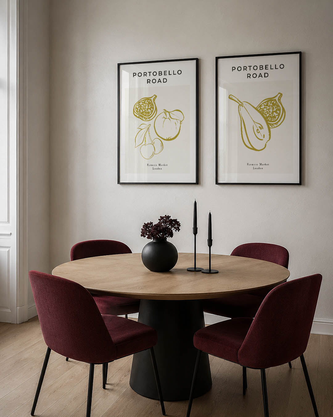 Fruitige lijnenspel Posterset