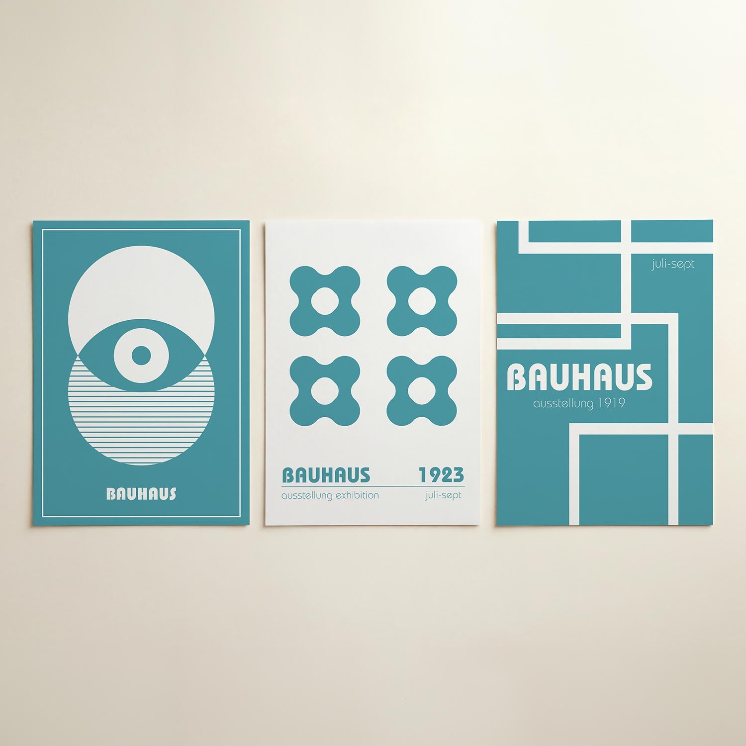 Cirkel en lijnen Posterset