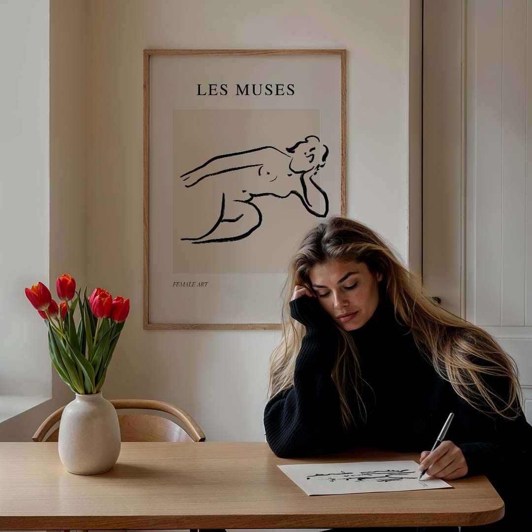 Les Muses Artistieke Poster-WallArtistic