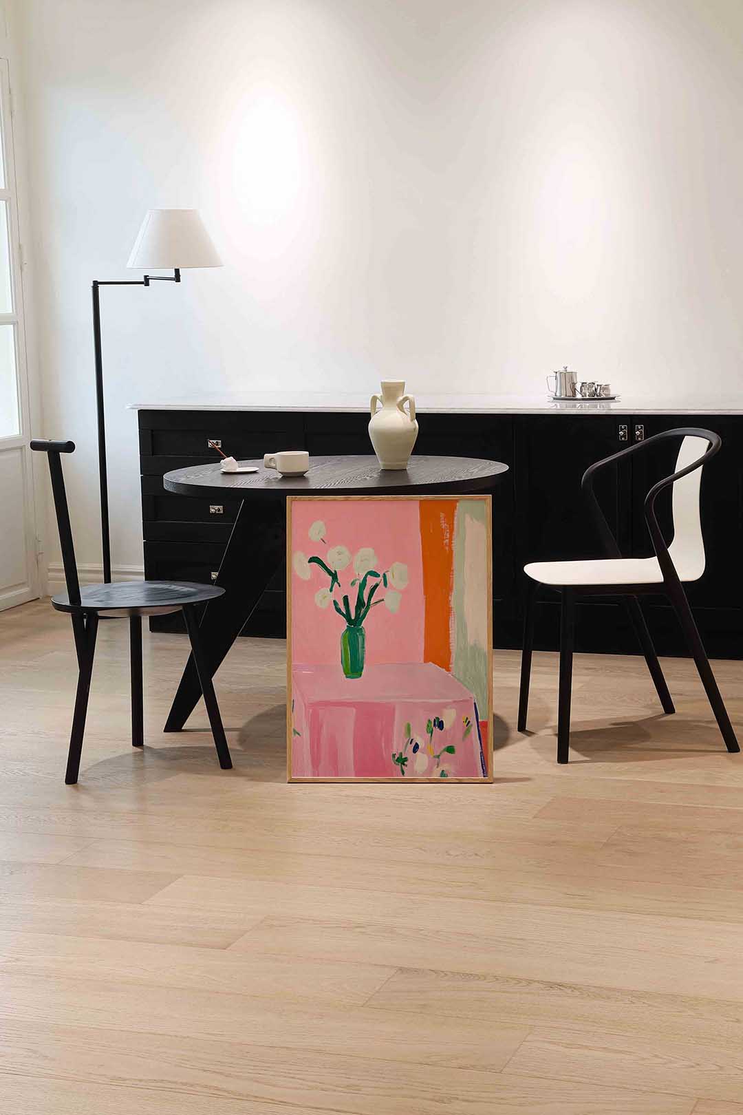 Bloemen in vaas Poster