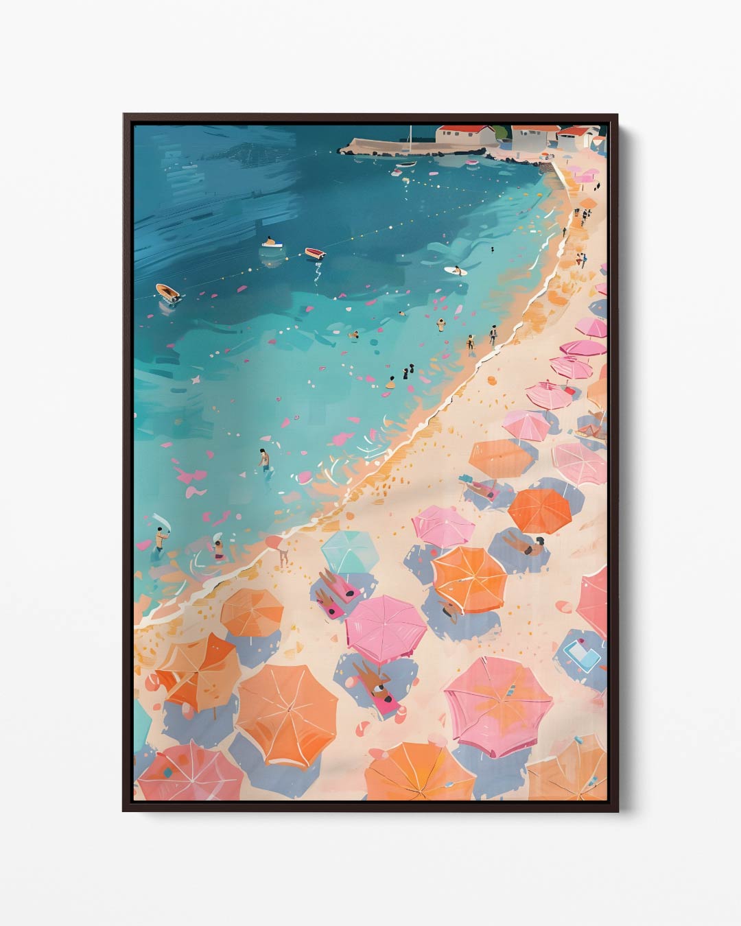 Zonnige Stranddag Kunstwerk-canvas-dibond-plexiglas-wanddecoratie-WallArtistic