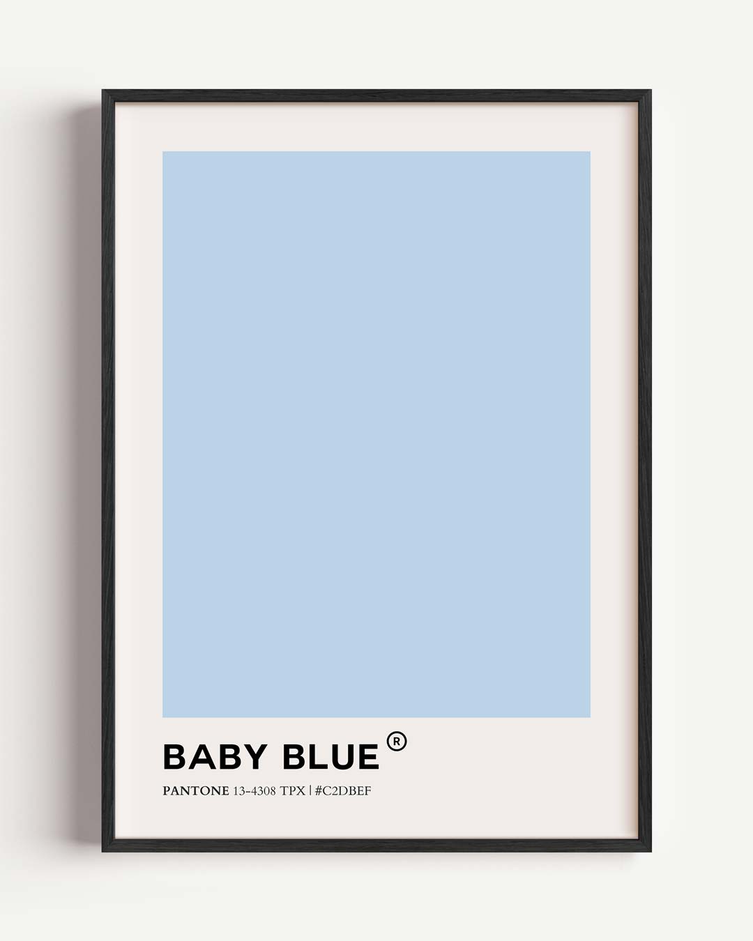 Baby Blue Pantone Poster