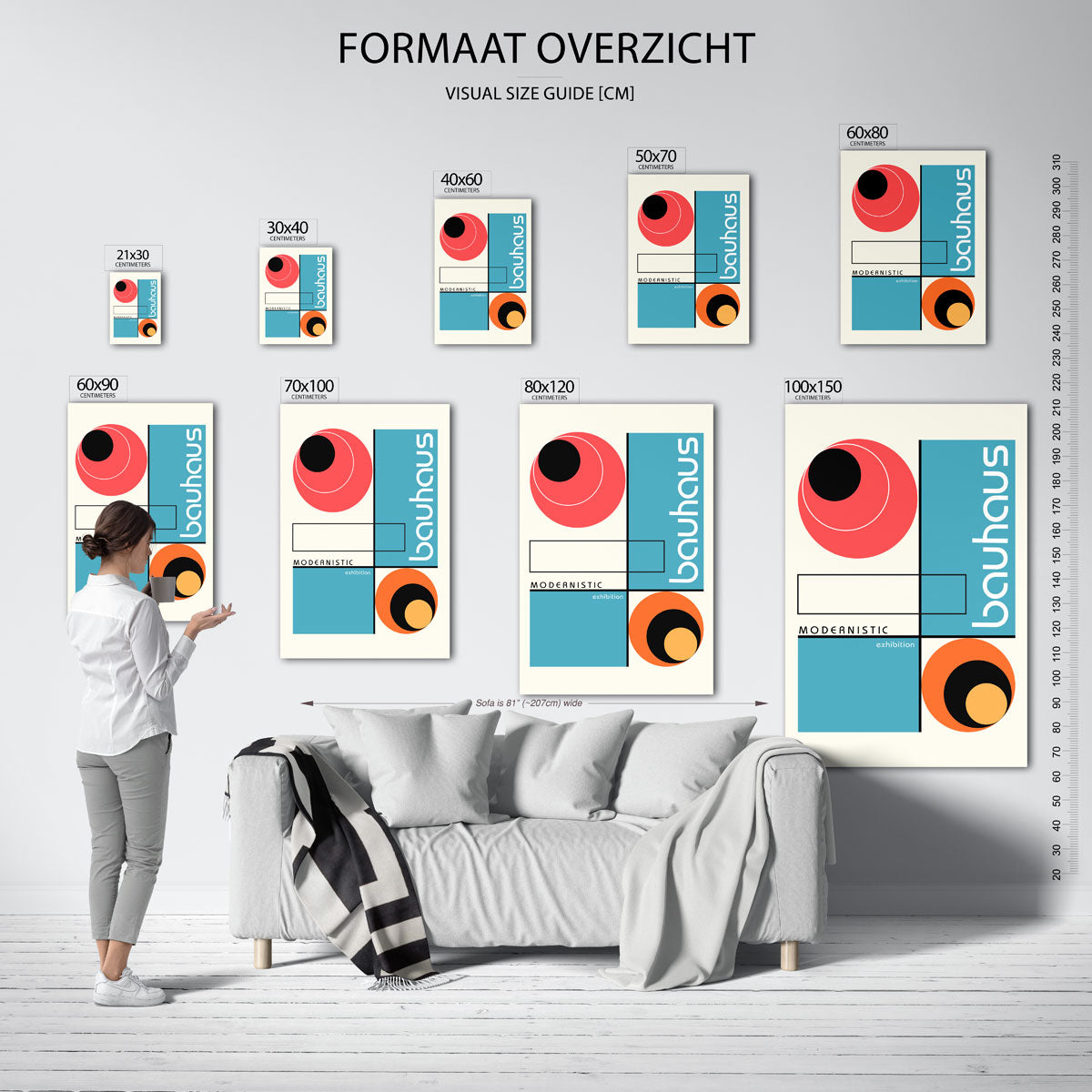 Vormen en vlakkenspel Poster