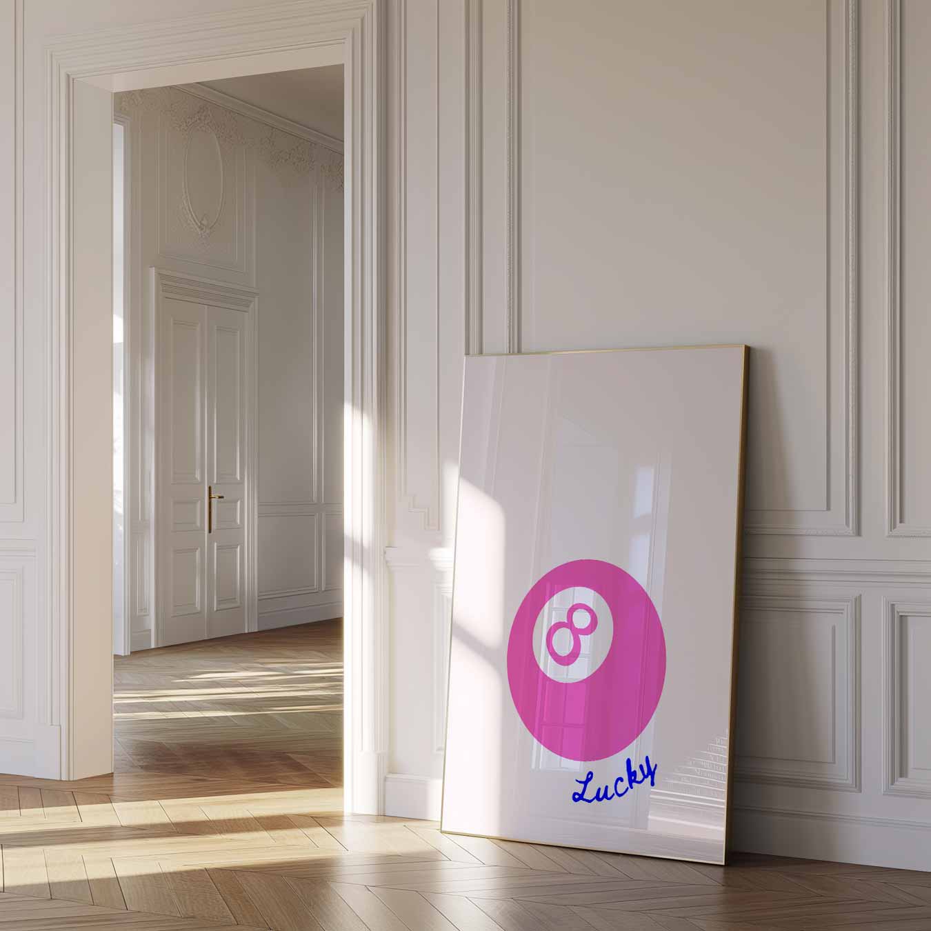 Geluksbrenger Roze Bal Poster