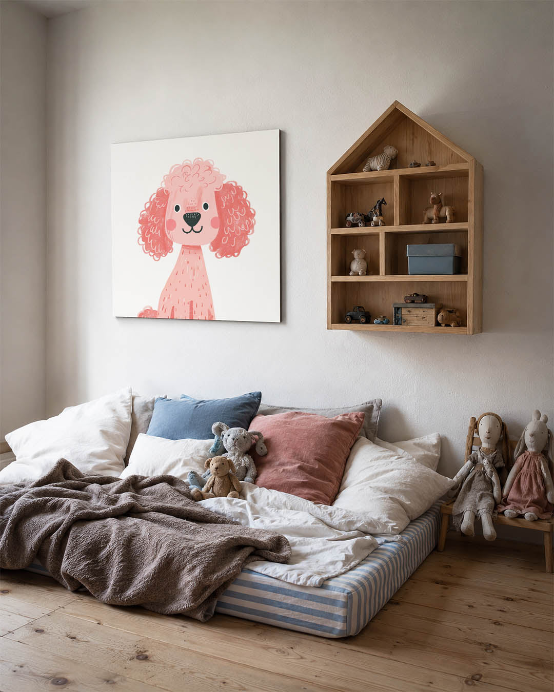 Vrolijke hond illustratie Kunstwerk