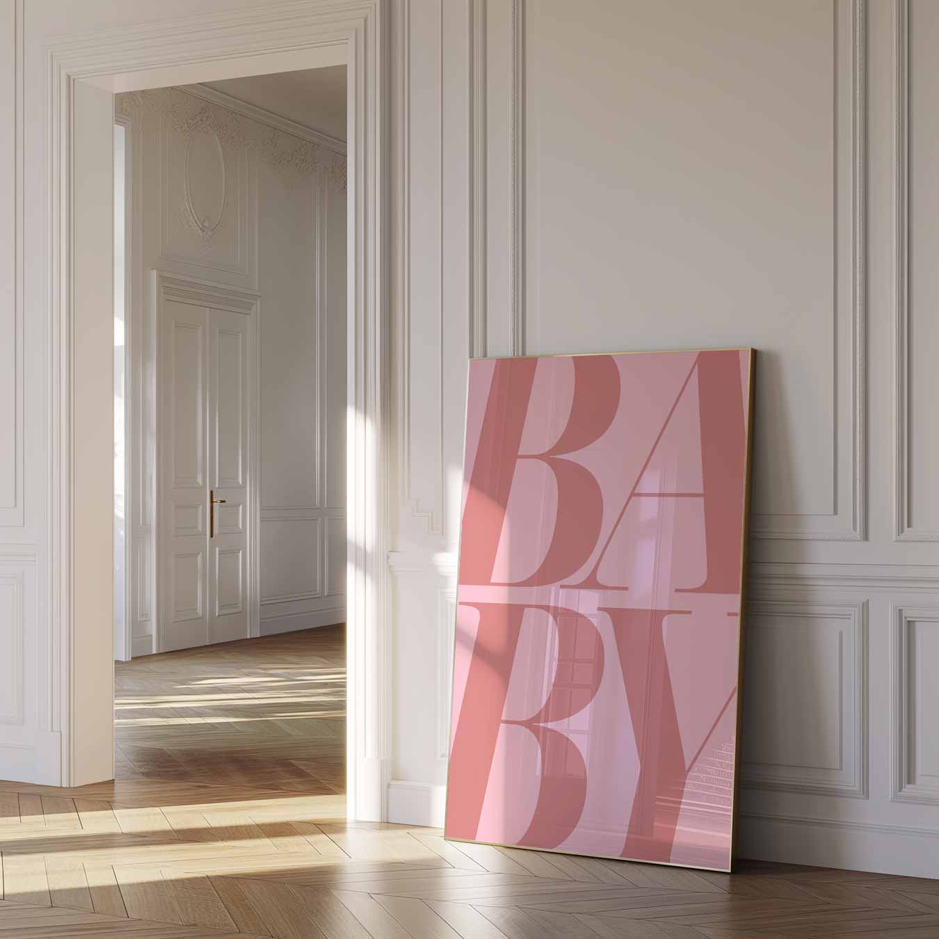 Stijlvolle Baby Typografie Poster