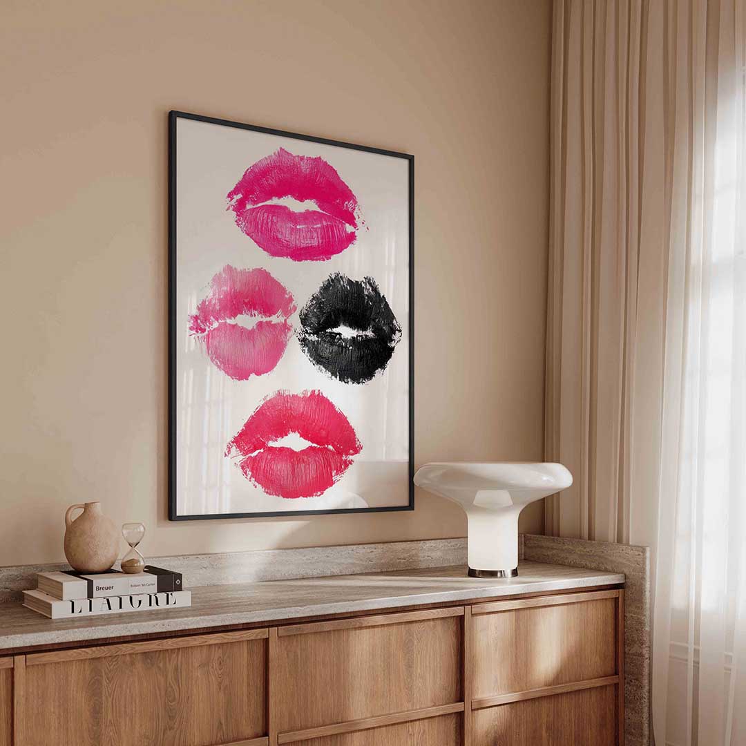 Lippenafdrukken Poster