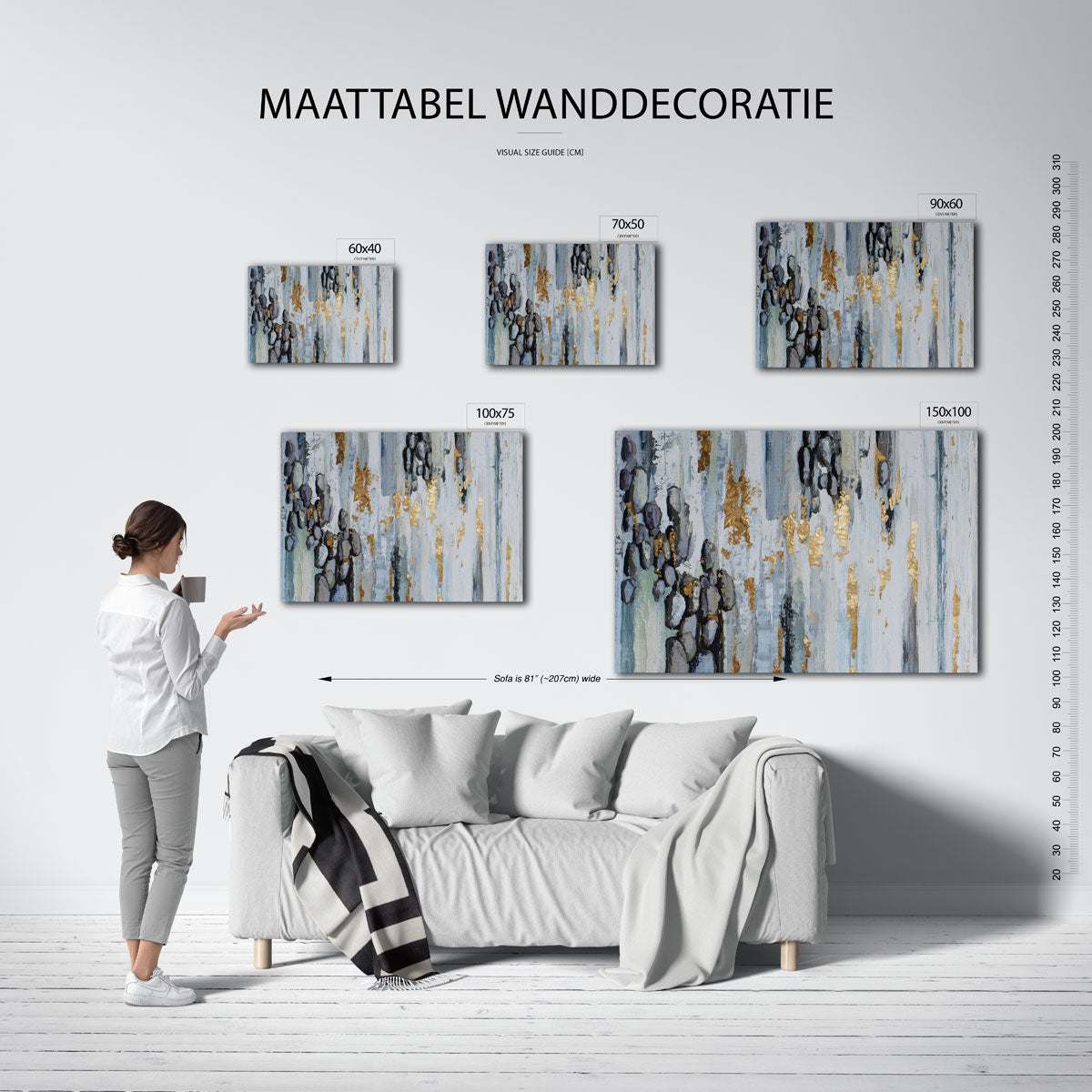 Gelaagde texturen Kunstwerk