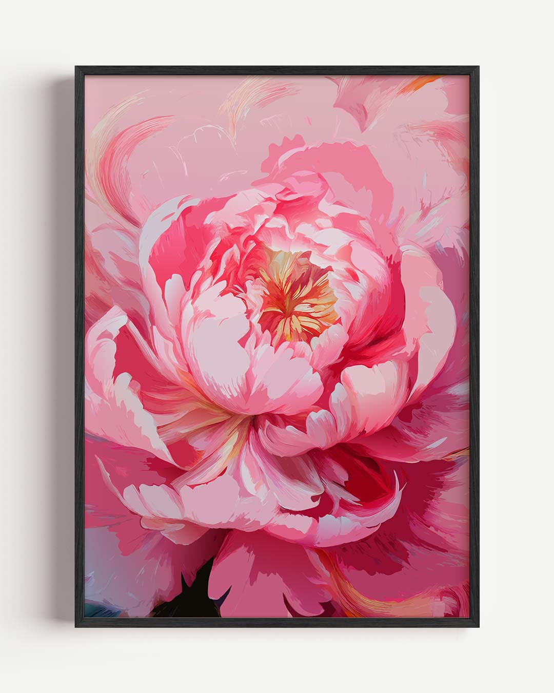 Roze Bloembloesem Kunstposter