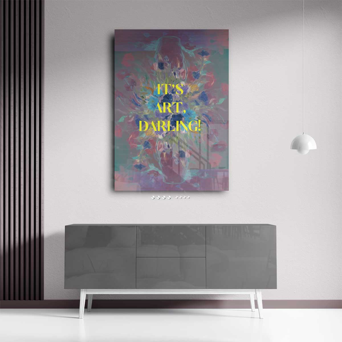 Kleurrijke Bloemenexplosie Kunstwerk-canvas-dibond-plexiglas-wanddecoratie-WallArtistic