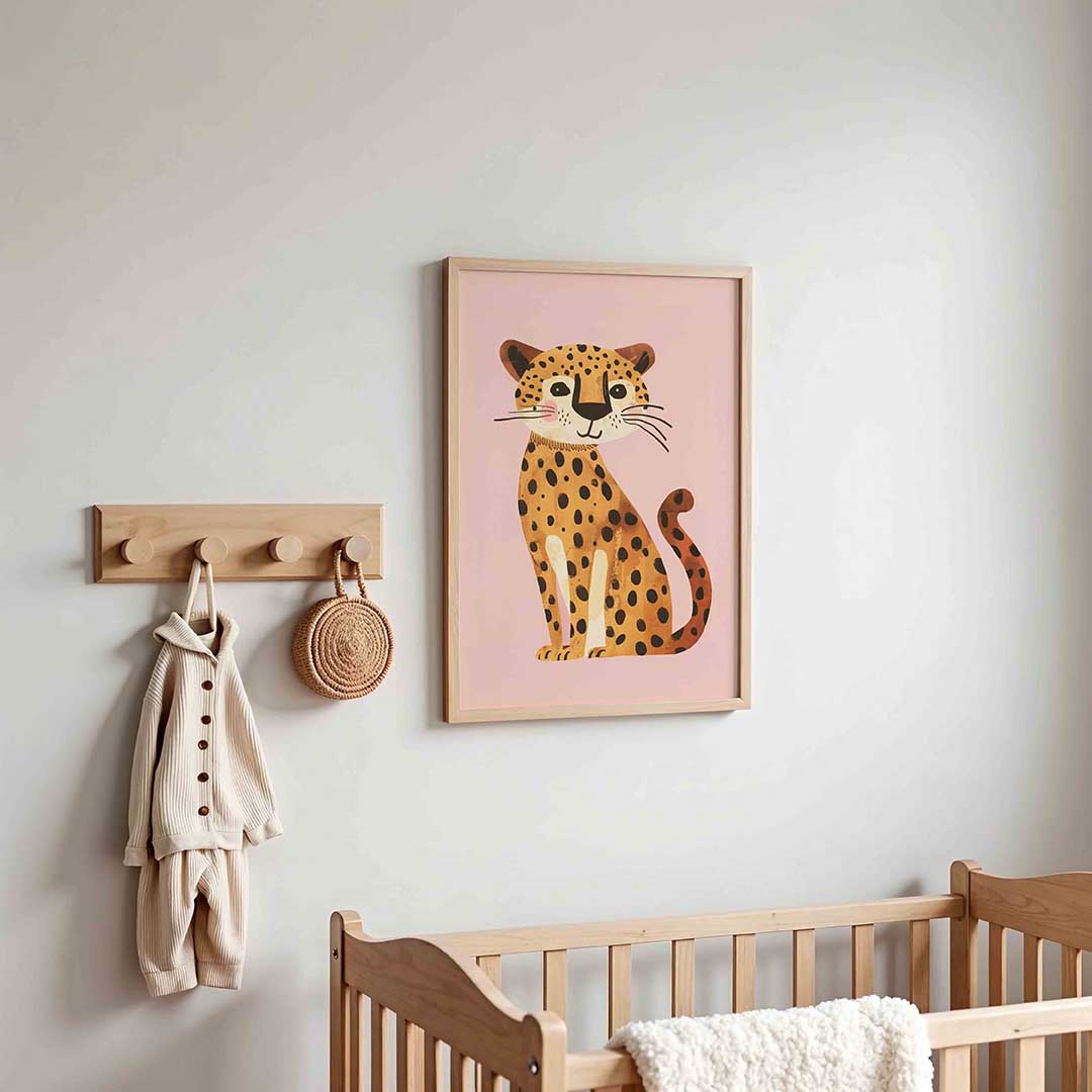 Schattige luipaard Poster