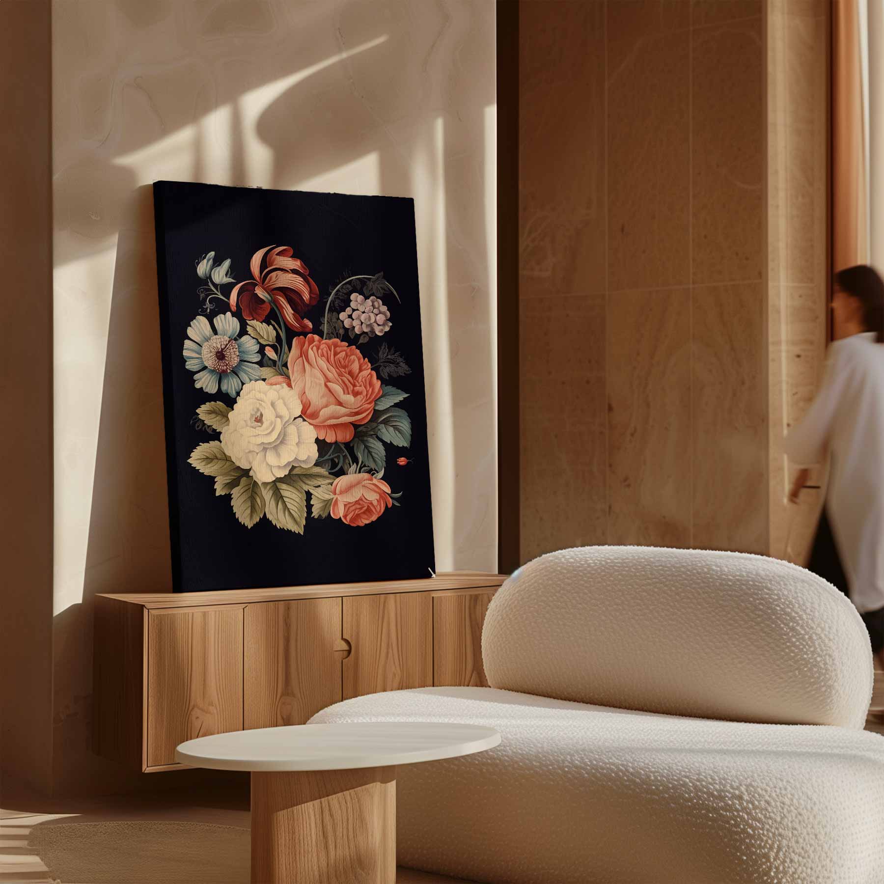 Bloemenpracht op Katoen Kunstwerk-canvas-dibond-plexiglas-wanddecoratie-WallArtistic