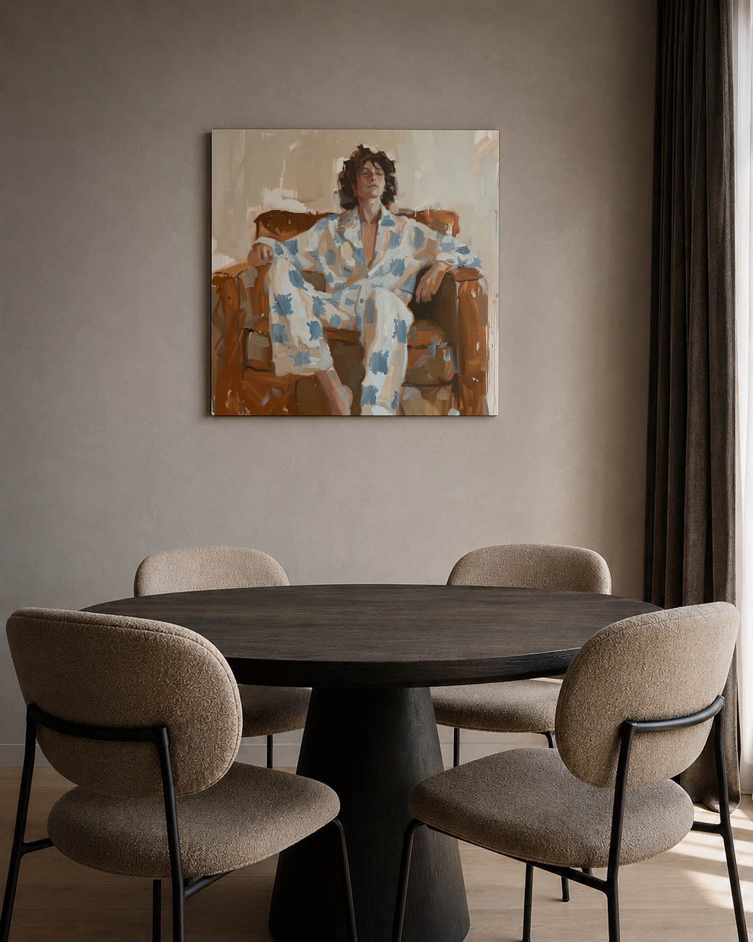 Ontspannen moment Kunstwerk