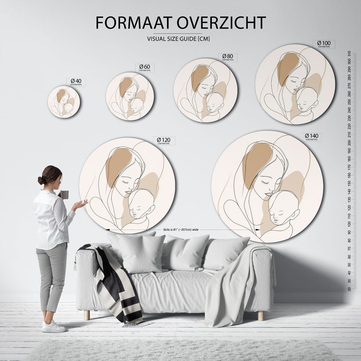 Moeder en kind Muurcirkel